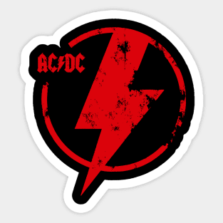 ac dc || lightning Sticker